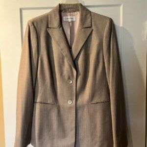 Calvin Klein pinstripped suit